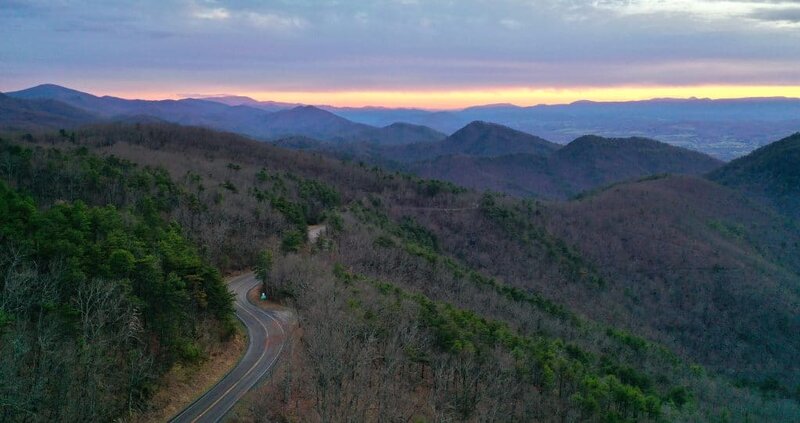 Blue ridge mountains in virginia