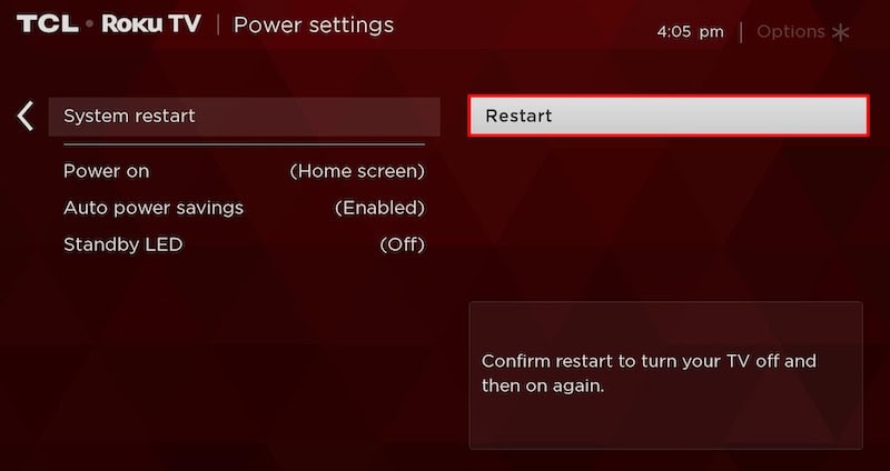 System-Restart-Roku-Device