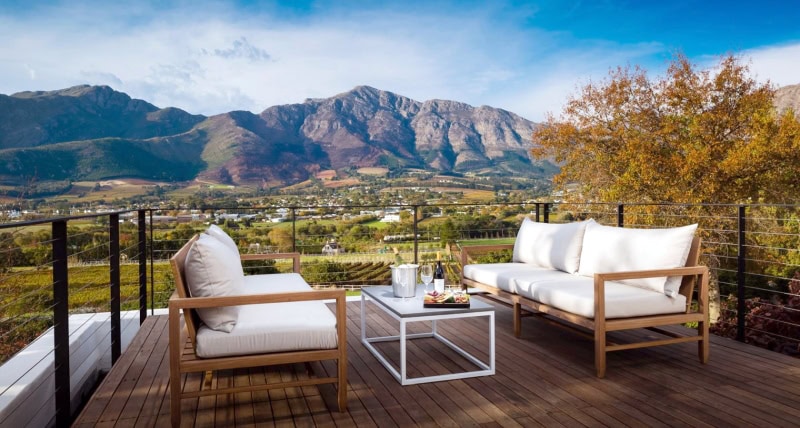 The vineyard views do not get much better than these in South Africa