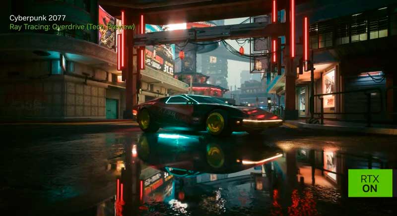 Работу DLSS 3 хорошо видно в Cyberpunk 2077 Overdrive. Работу DLSS 3 хорошо видно в Cyberpunk 2077 Overdrive.