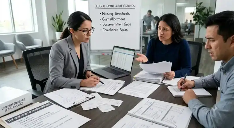 What causes federal grant audits