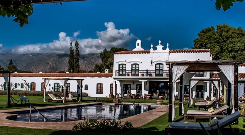 The beautiful Patios de Cafayate winery hotel