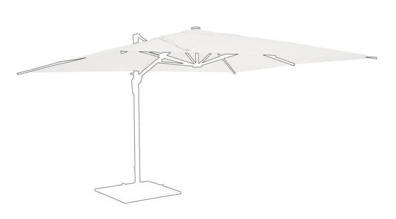Gazebo da giardino in tessuto resistente, perfetto per relax all'aperto e protezione dal sole. Design moderno e robusto.