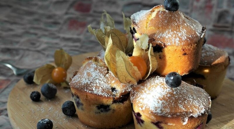 Vegane Blaubeermuffins