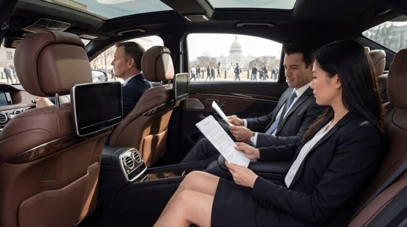 Luxury sedan service in DC, MD, VA area