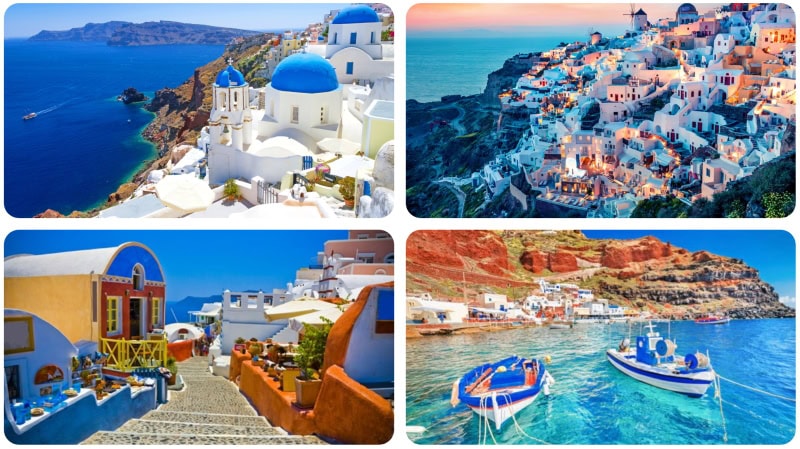 No wine yet but enjoy several views of beautiful Santorini