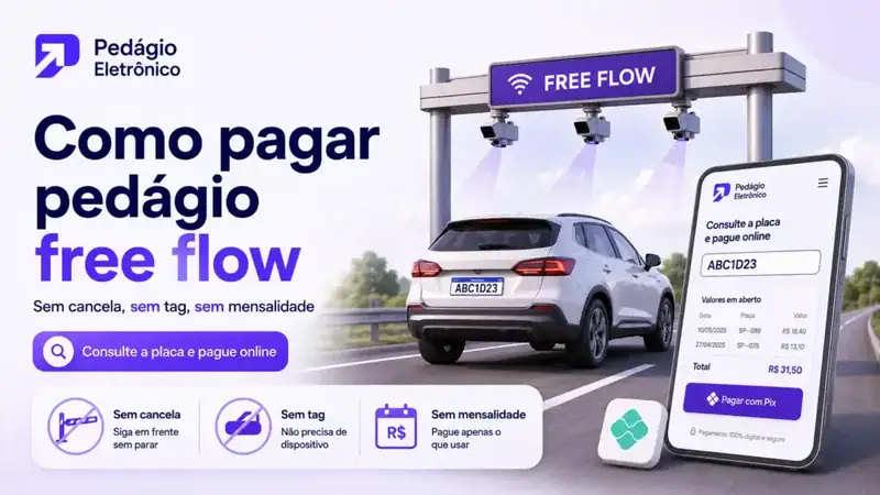 como pagar pedágio free flow