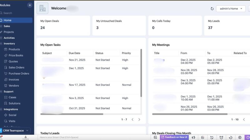 crm system setup lead generation