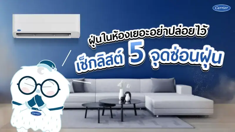 ฝุ่นในห้องเยอะอย่าปล่อยไว้! เช็กลิสต์ 5 จุดซ่อนฝุ่น