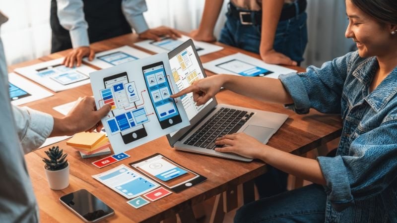 Website developers planning responsive website development in Dubai