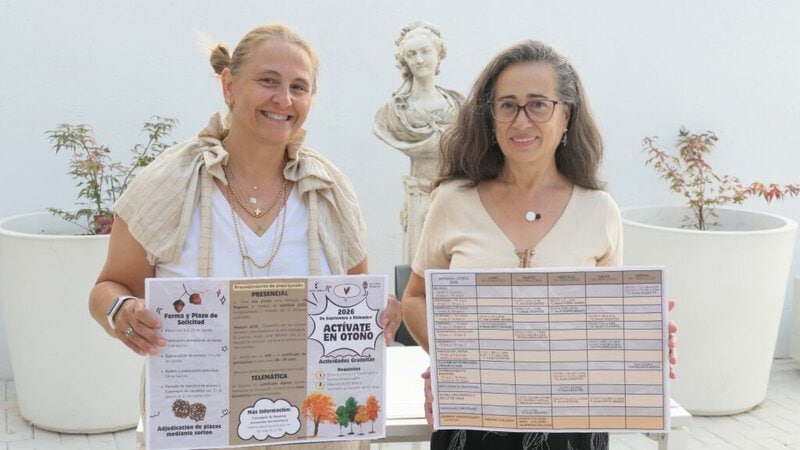Cartel inscripciones programa Actívate en Otoño en Guadalajara