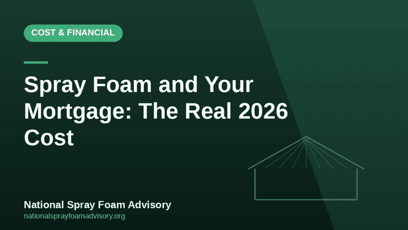 Spray foam insulation, mortgage and removal cost for UK homeowners