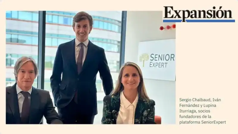 Sergio Chalbaud, Iván Fernandez y Lupina Iturriaga socios fundadores de SeniorExpert