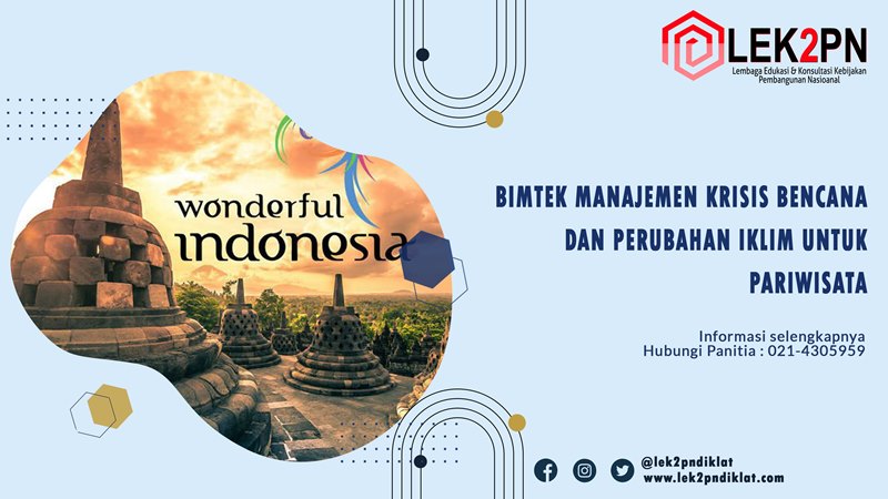 BIMTEK MANAJEMEN KRISIS, BENCANA DAN PERUBAHAN IKLIM UNTUK PARIWISATA