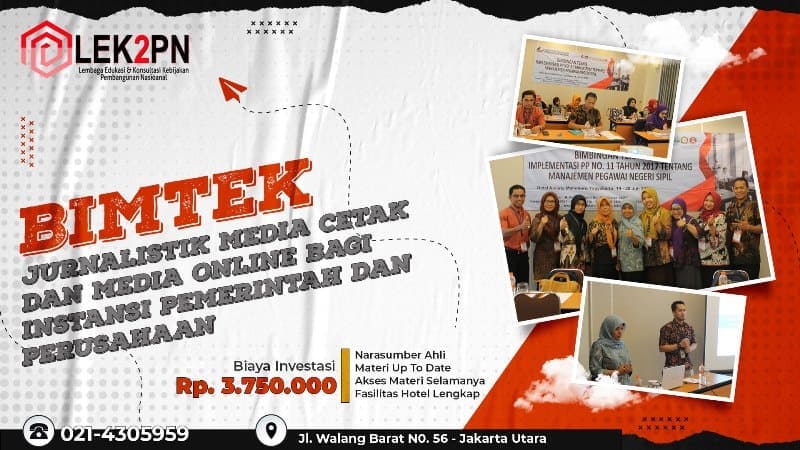 BIMTEK JURNALISTIK MEDIA CETAK DAN MEDIA ONLINE BAGI INSTANSI PEMERINTAH DAN PERUSAHAAN