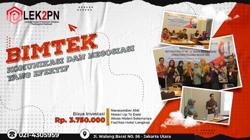 BIMTEK KOMUNIKASI DAN NEGOSIASI YANG EFEKTIF