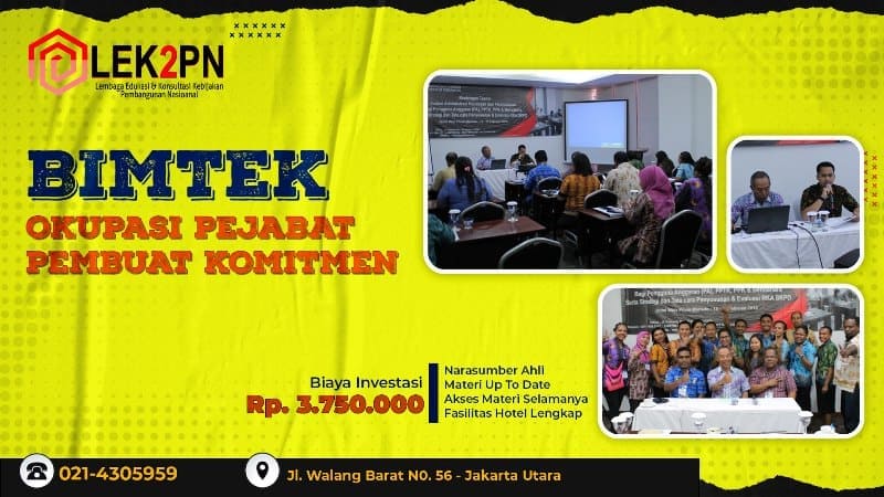 BIMTEK OKUPASI PEJABAT PEMBUAT KOMITMEN