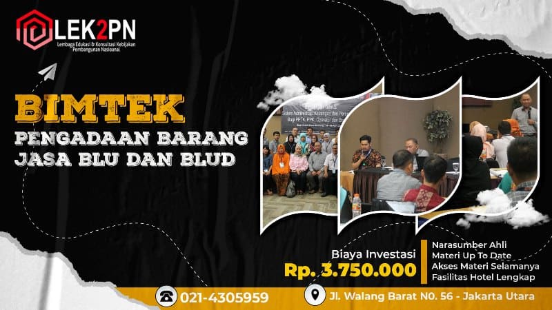 BIMTEK PENGADAAN BARANG/JASA BLU DAN BLUD