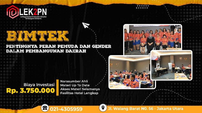 BIMTEK PENTINGNYA PERAN PEMUDA DAN GENDER DALAM PEMBANGUNAN DAERAH