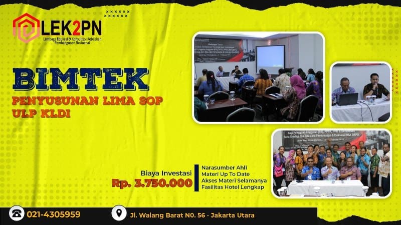 BIMTEK PENYUSUNAN LIMA SOP ULP K/L/D/I