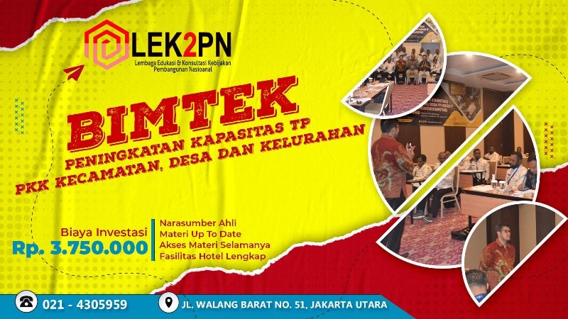 BIMTEK PENINGKATAN KAPASITAS TP PPK KECAMATAN