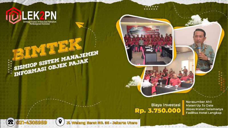 BIMTEK SISTEM MANAJEMEN INFORMASI OBJEK PAJAK