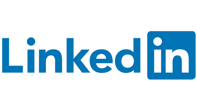A logo of Linked in