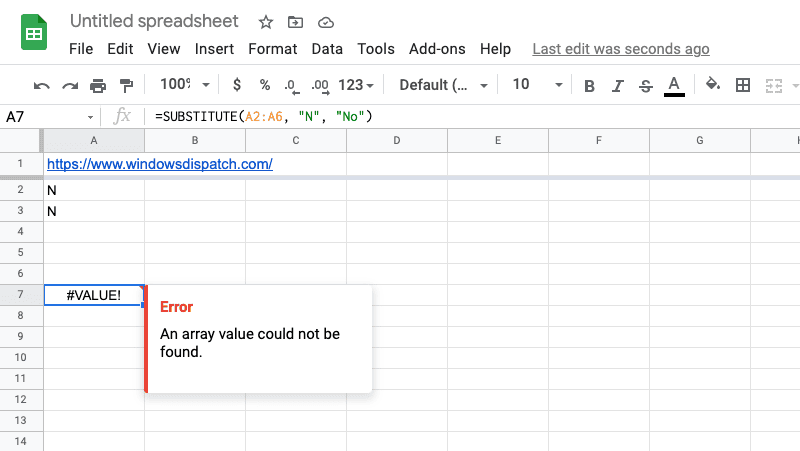 An-Array-Value-Could-Not-Be-Found-Error-on-Google-Sheets