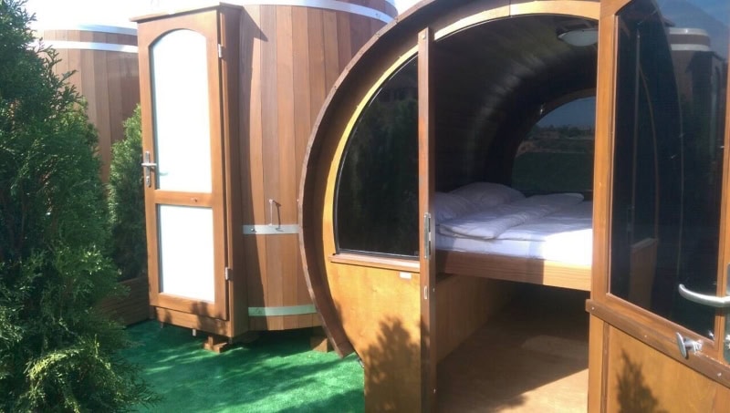The barrel rooms at Chateau Purcari in Moldova.