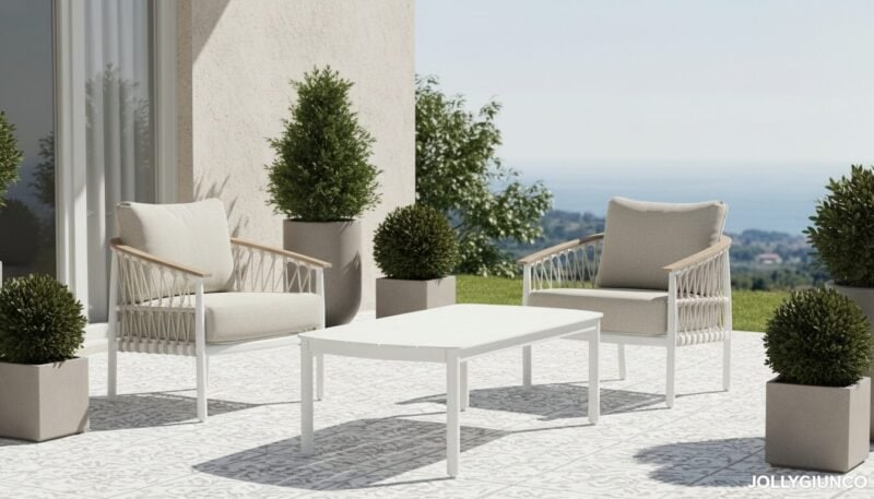 Poltrona da giardino con cuscini Fenix Vapor