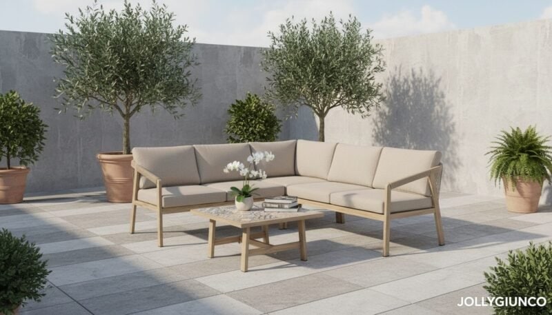Set da giardino salotto angolare con cuscini Kalimera Desert - foto 3