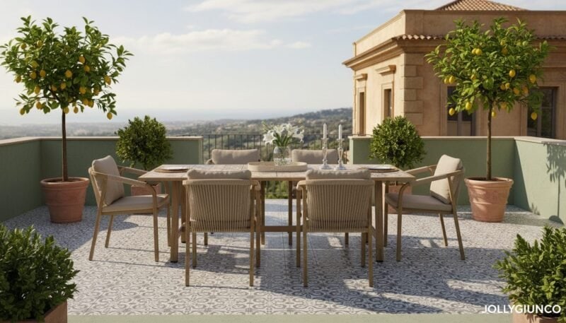 Tavolo da giardino Kalimera 206x106 cm Desert - foto 7