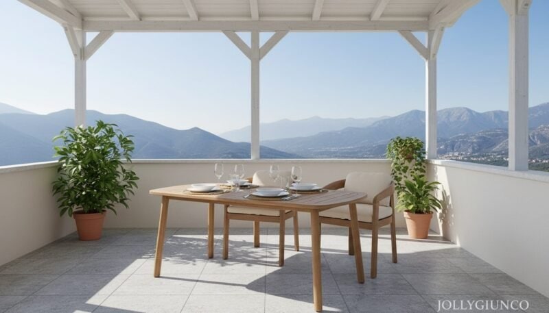 Tavolo da giardino Pablo 183x99 cm legno di acacia - foto 5