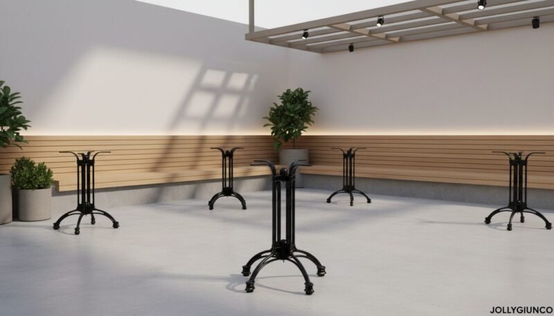 Base tavolo Tiche Allum h 72 cm