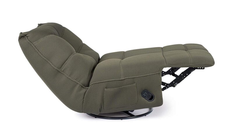 Sedia reclinabile con funzione di massaggio, comoda e moderna, perfetta per il relax a casa.