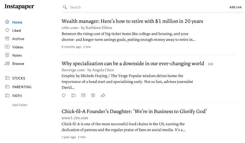 Read Instapaper Articles on Kindle