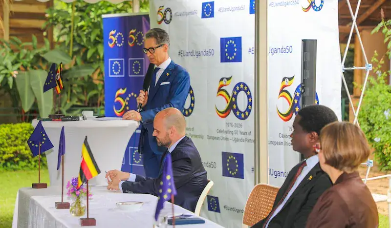 Over 50 Years of Partnership: European Union and Uganda, Developing Together Jan-Sadek-addressing-the-gathering