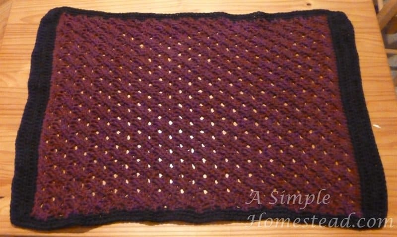 Criss-Cross Bath Mat full view