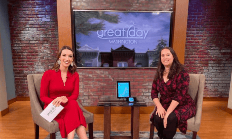CEO of gowhee app being interviewed on tv