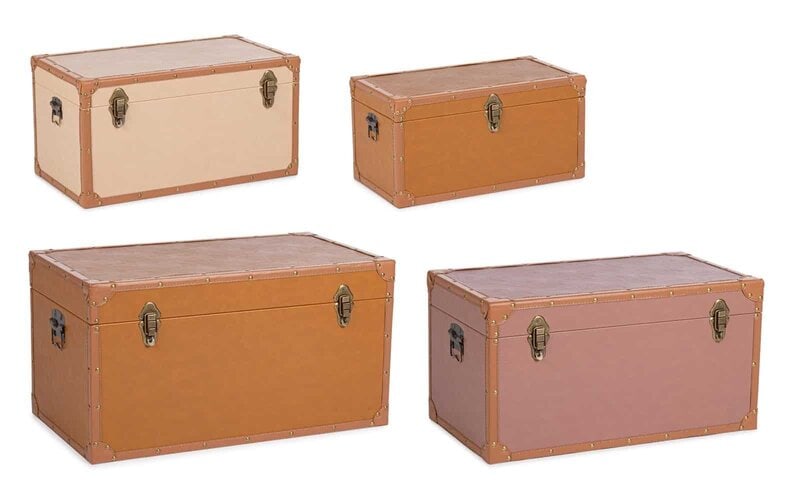 Casse in legno vintage per decorazioni d'interni e arredo rustico, perfette per in pellet o oggetti di valore.