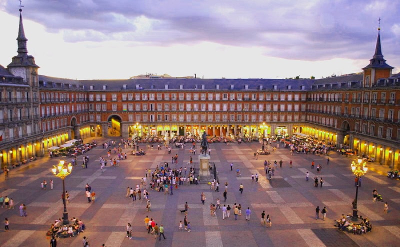 One of the most imposing squares in the world - Plaza Mayor, Madrid