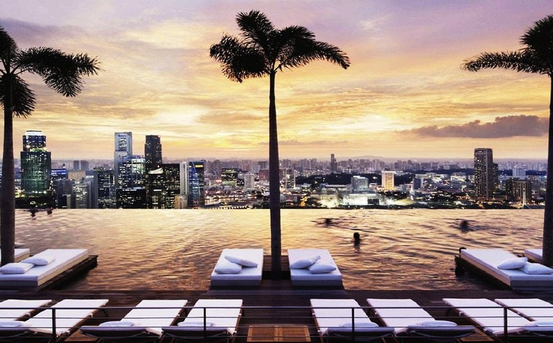 Marina Bay Sands höchste Pool der Welt