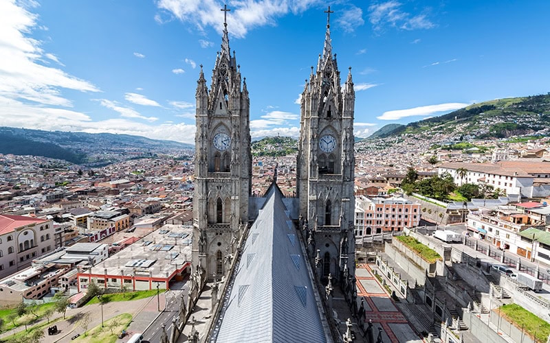 Basilica in Quito, Ecuador