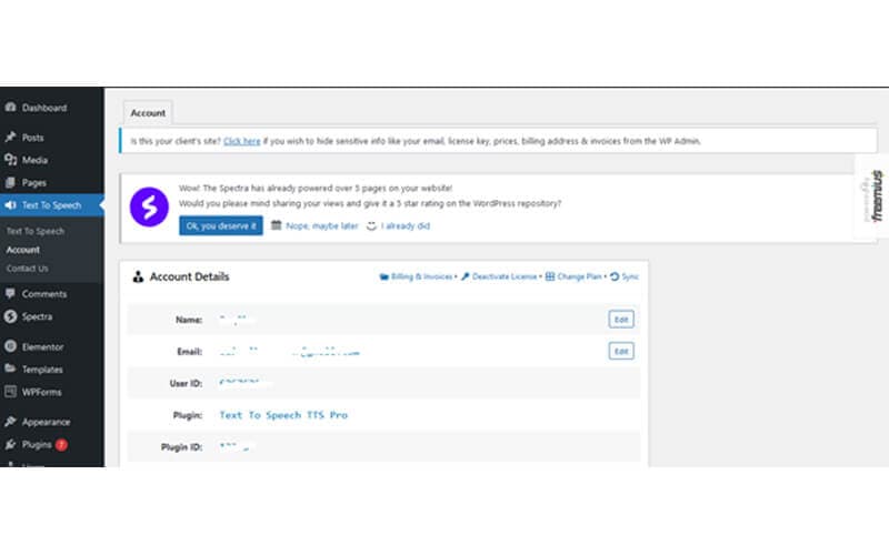 install text to speech plugin