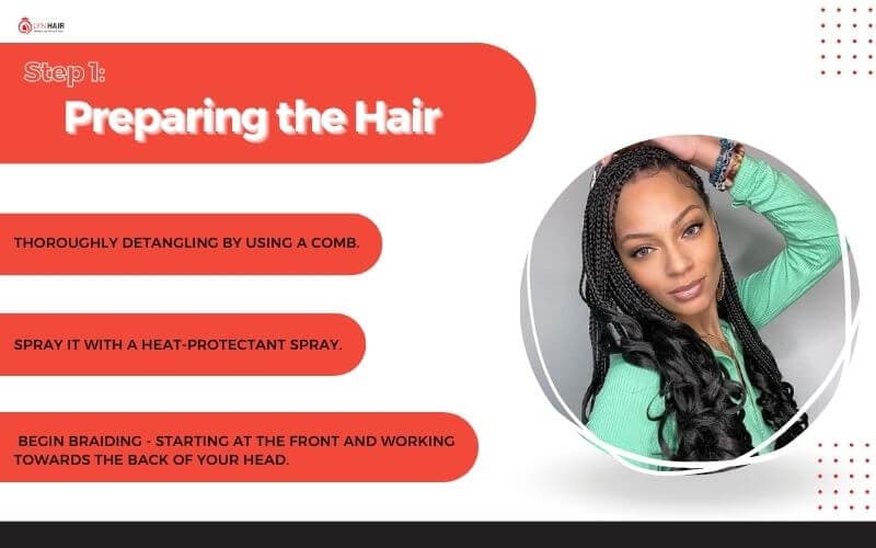 Preparing the Hair 16 inch braiding hair bouncy curls