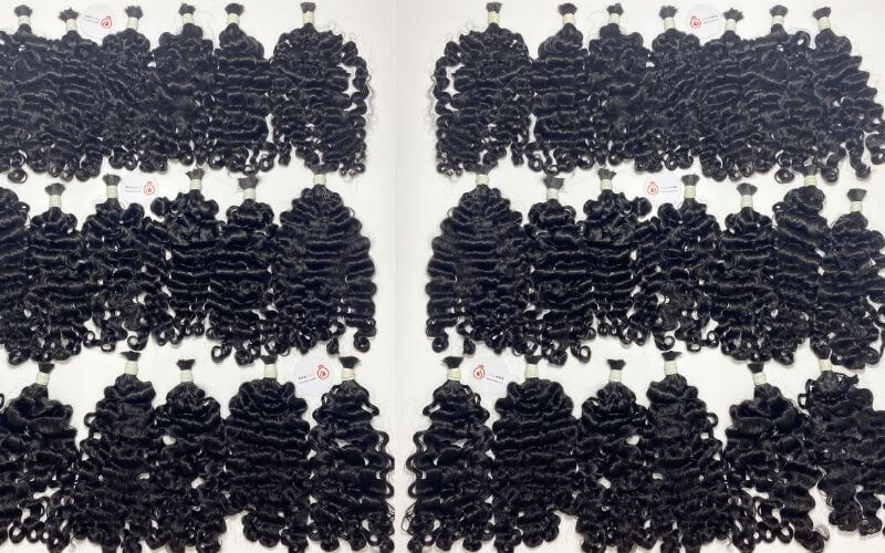 curly bulk human hair for micro braids