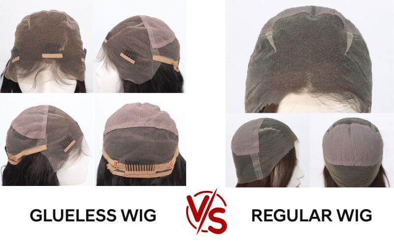 What is the difference between a glueless wig and a regular wig