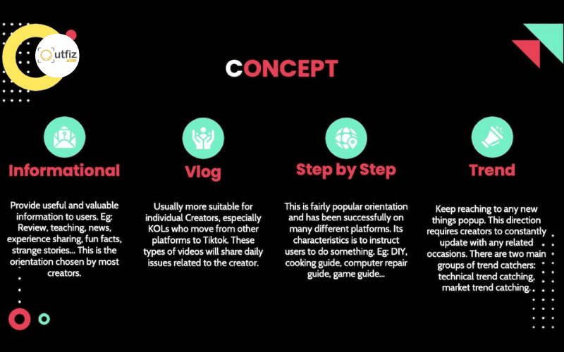 Tải ngay mẫu kế hoạch phát triển kênh TikTok từ Outfiz Agency. Hướng dẫn cách chọn Concept, phân tích đối thủ và công thức video triệu view giúp bứt phá doanh số cho thương hiệu của bạn.