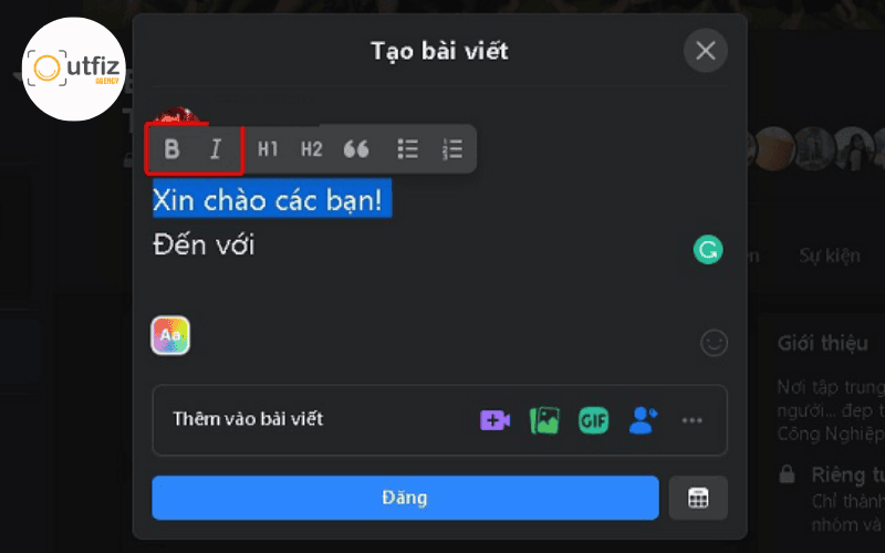 Viết nội dung nhằm tối ưu cách đăng bài Facebook thu hút người đọc.