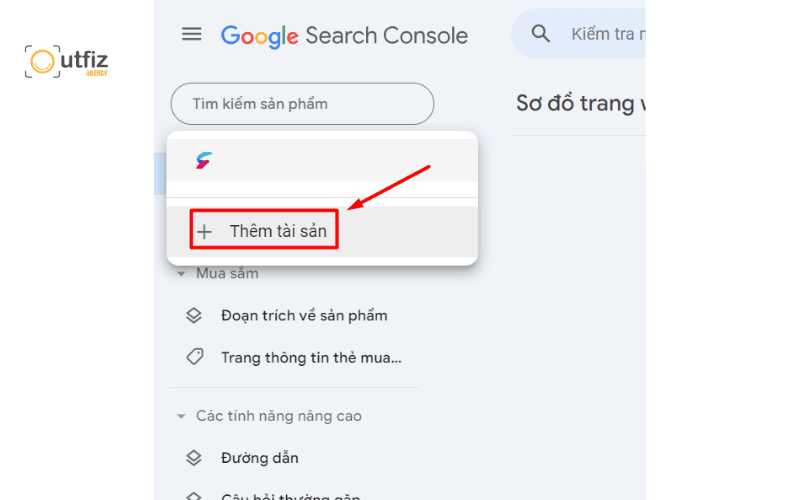 Thêm website vào Google Search Console.